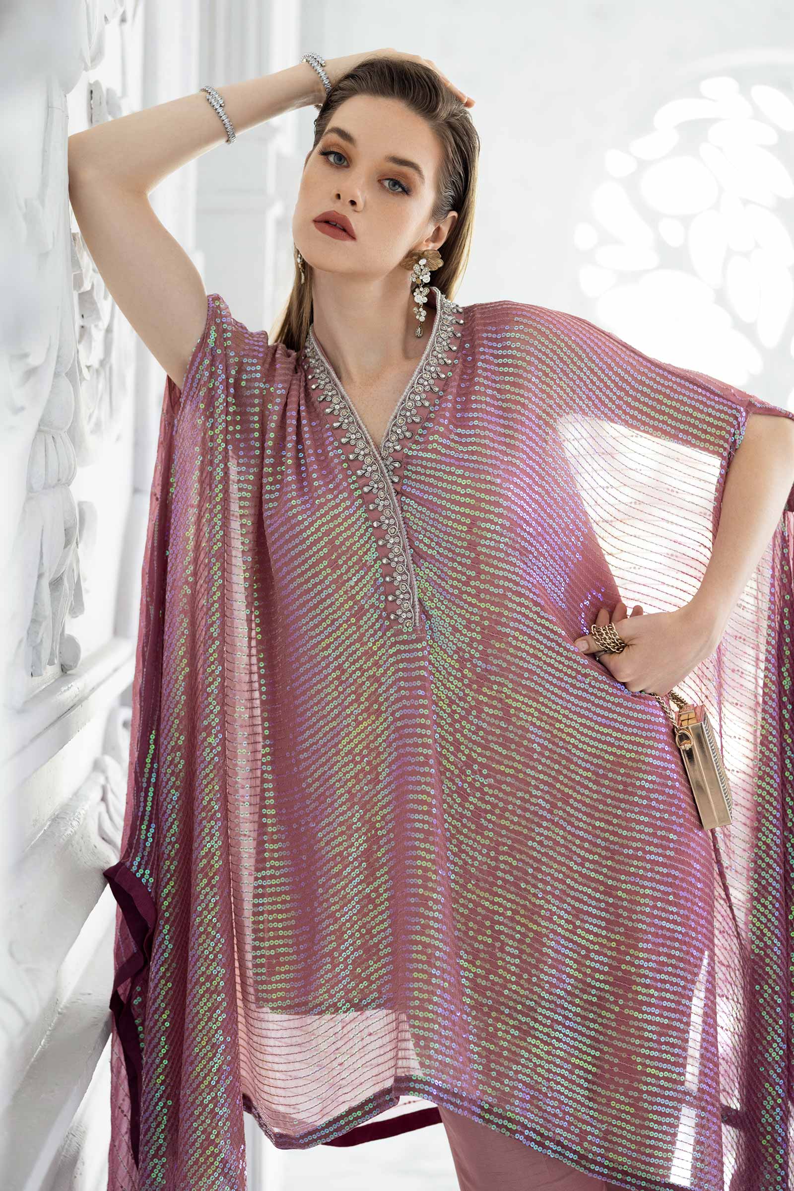 Maria B | Luxury Formals | SF-EF26-11-Beige and Green