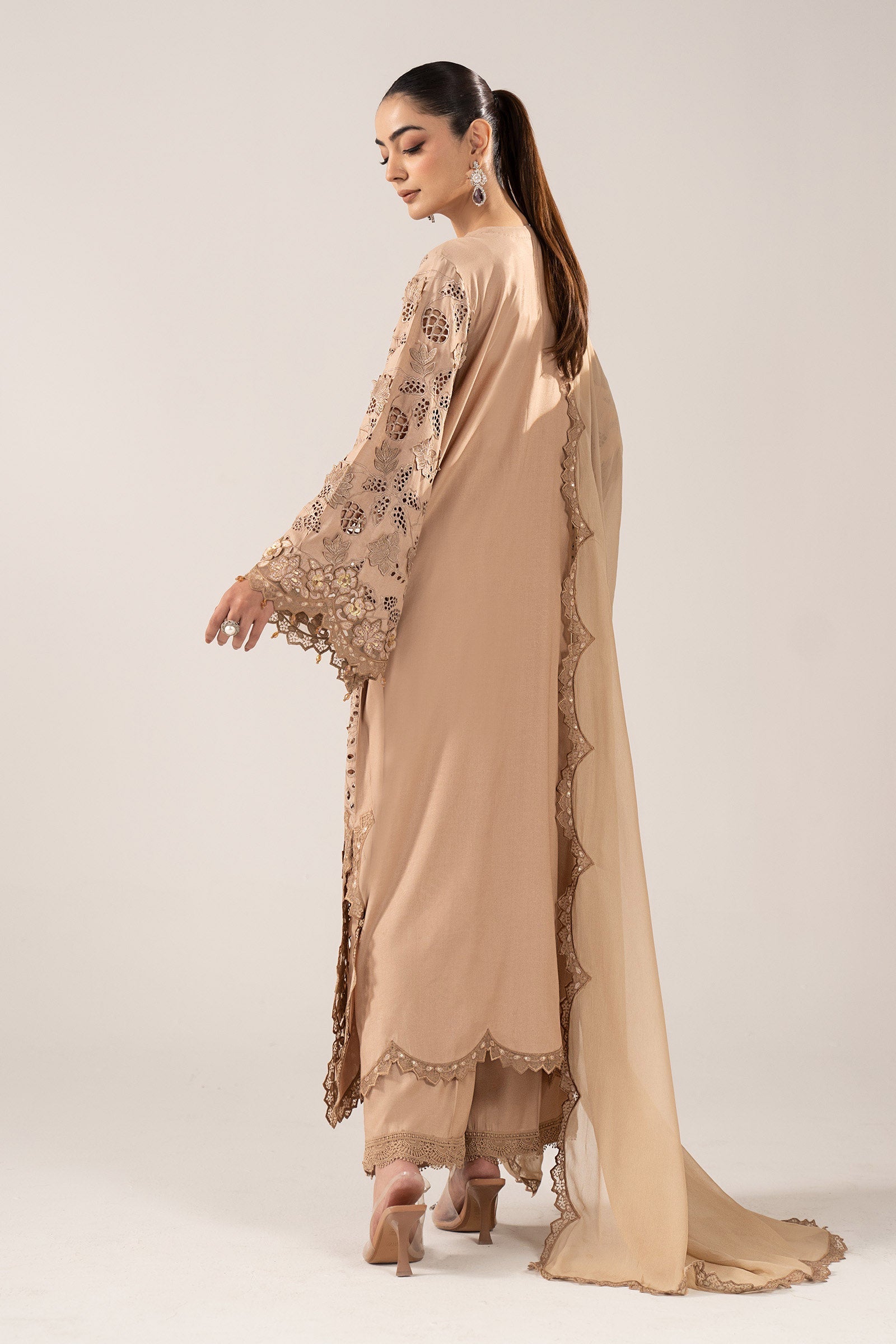 Maria B | Luxury Formals | SF-EF26-16-BEIGE