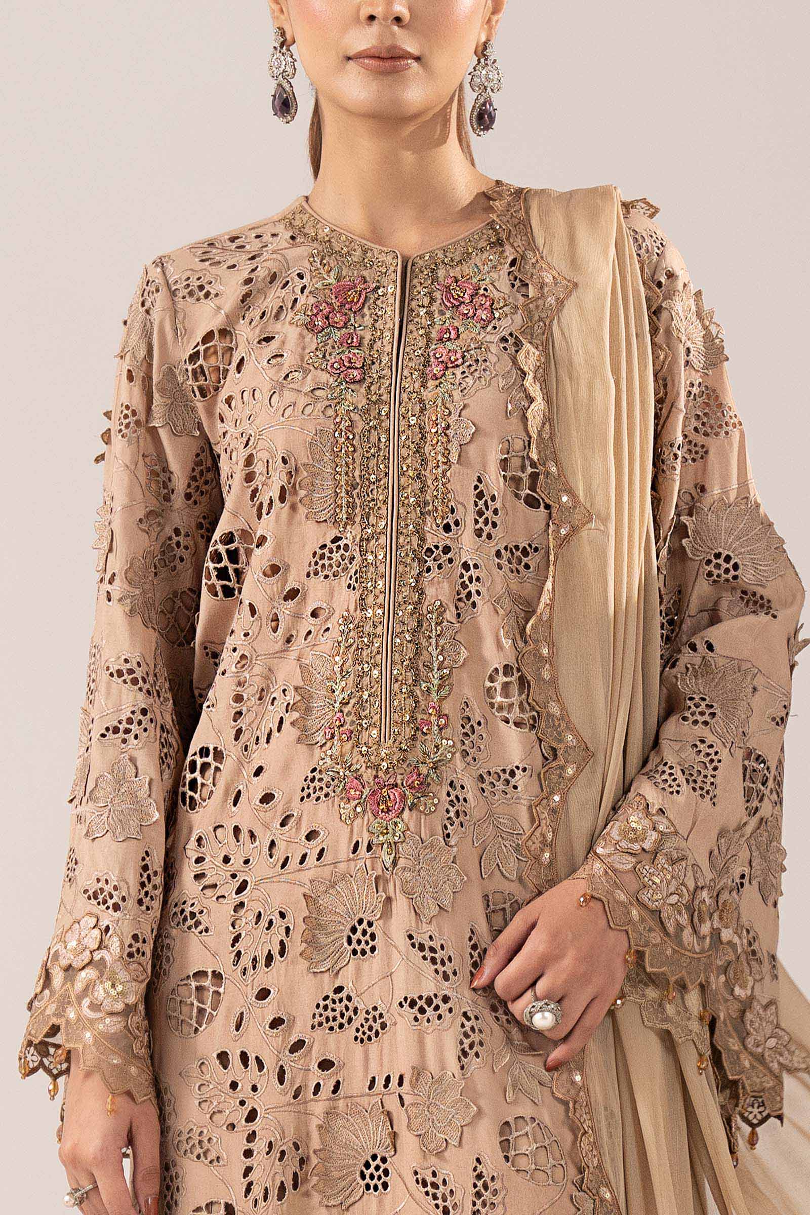 Maria B | Luxury Formals | SF-EF26-16-BEIGE