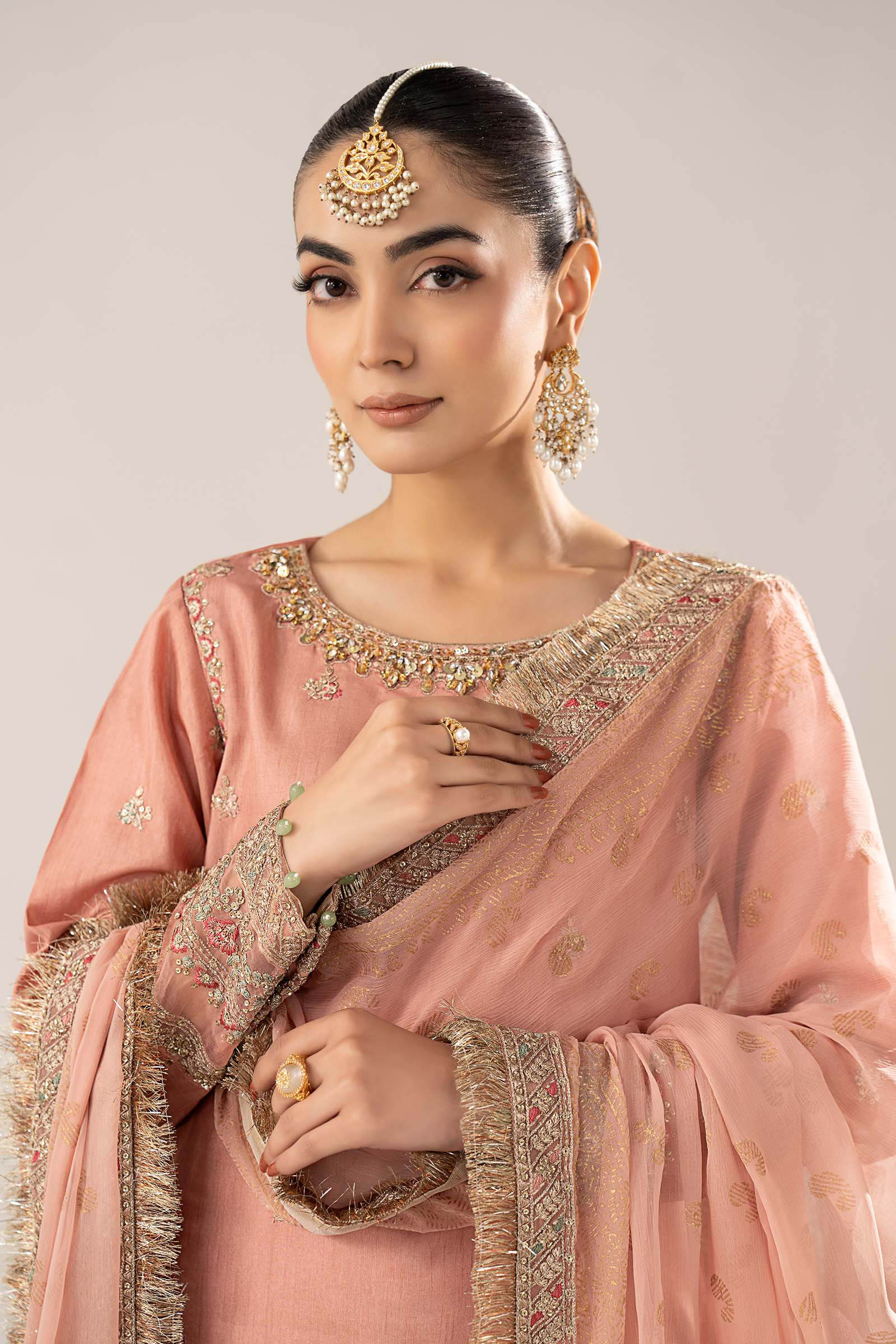 Maria B | Luxury Formals | SF-EF26-28-Peach