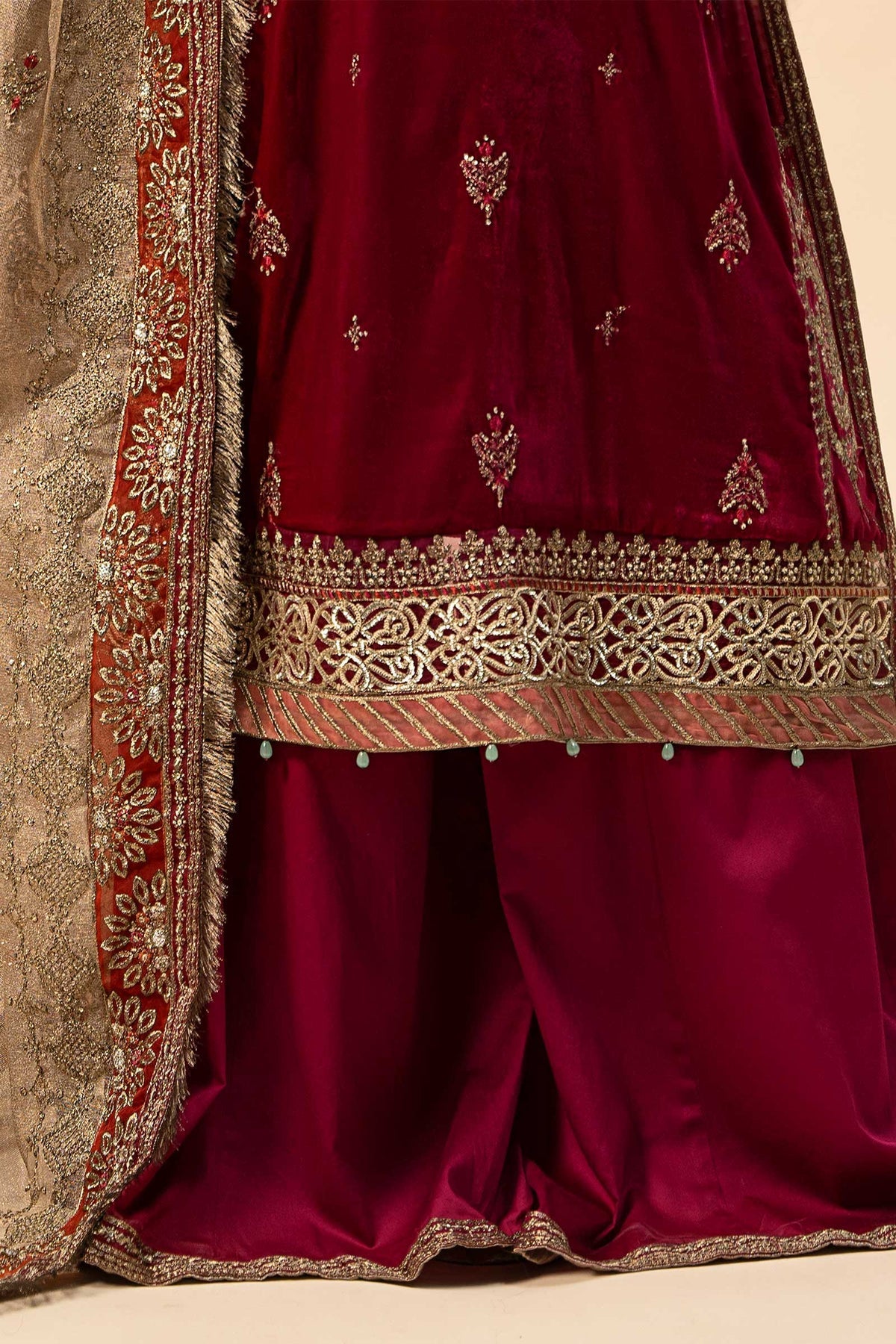 Maria B | Formal Wears | Velvet Suit | SF-W24-29