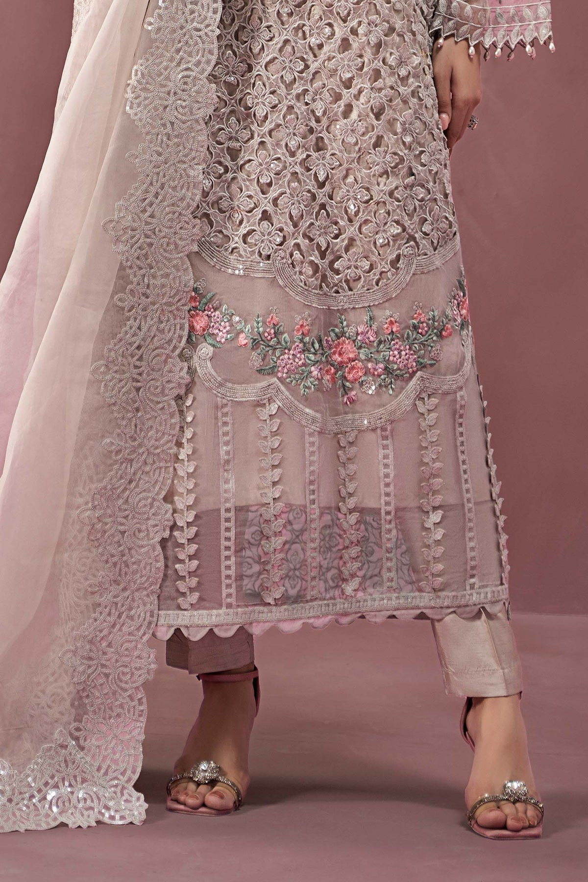 Maria B | Formal Wears | Organza Suit | SF-W24-69