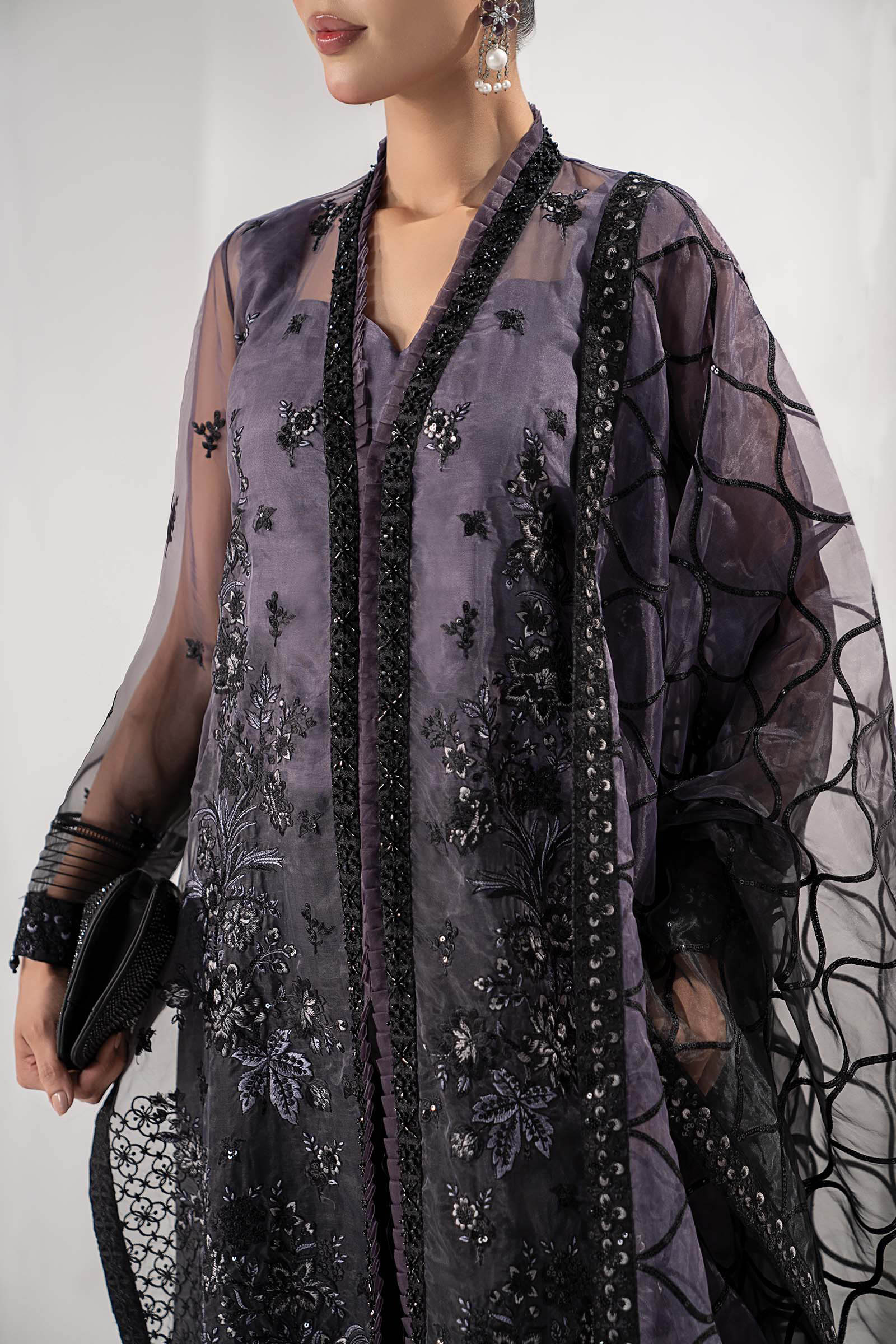 Maria B | Pre Fall 25 | Organza Suit-W25-34