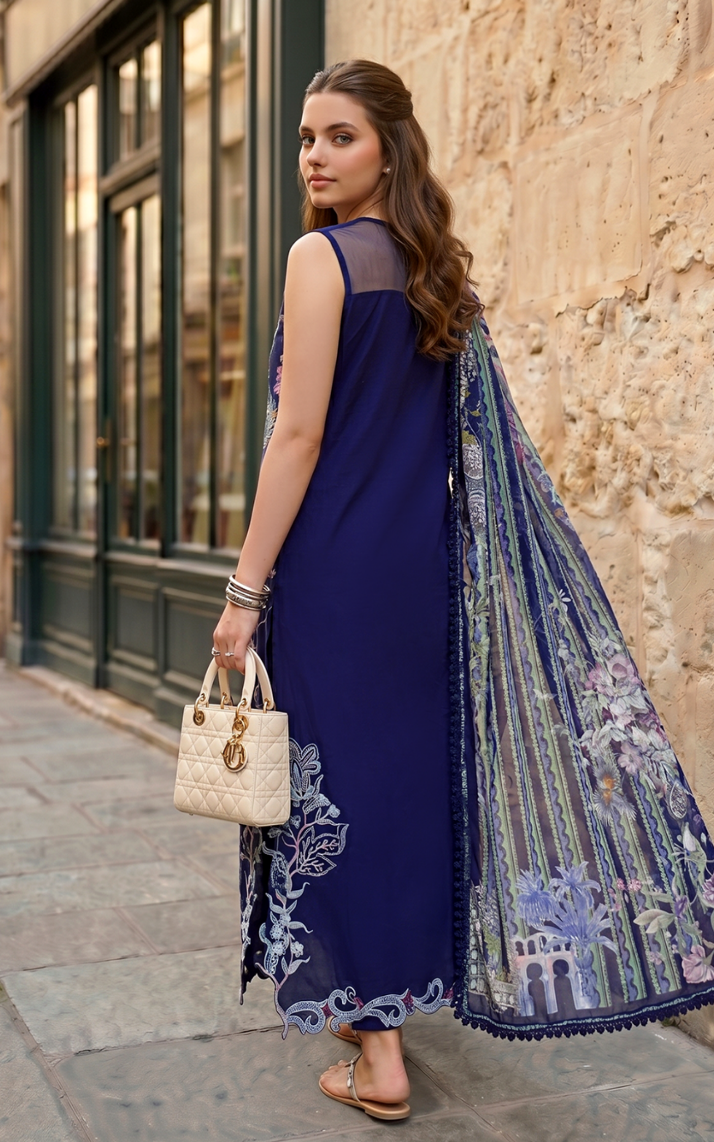 Asifa and Nabeel | Summer Lawn 26 | Scarlet Blue (SL26-04)