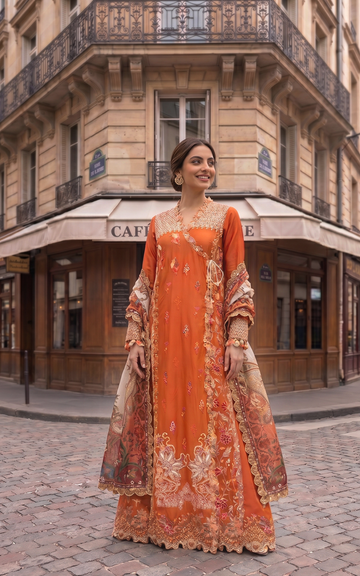 Asifa and Nabeel | Summer Lawn 26 | Coral Fusion (SL26-06)