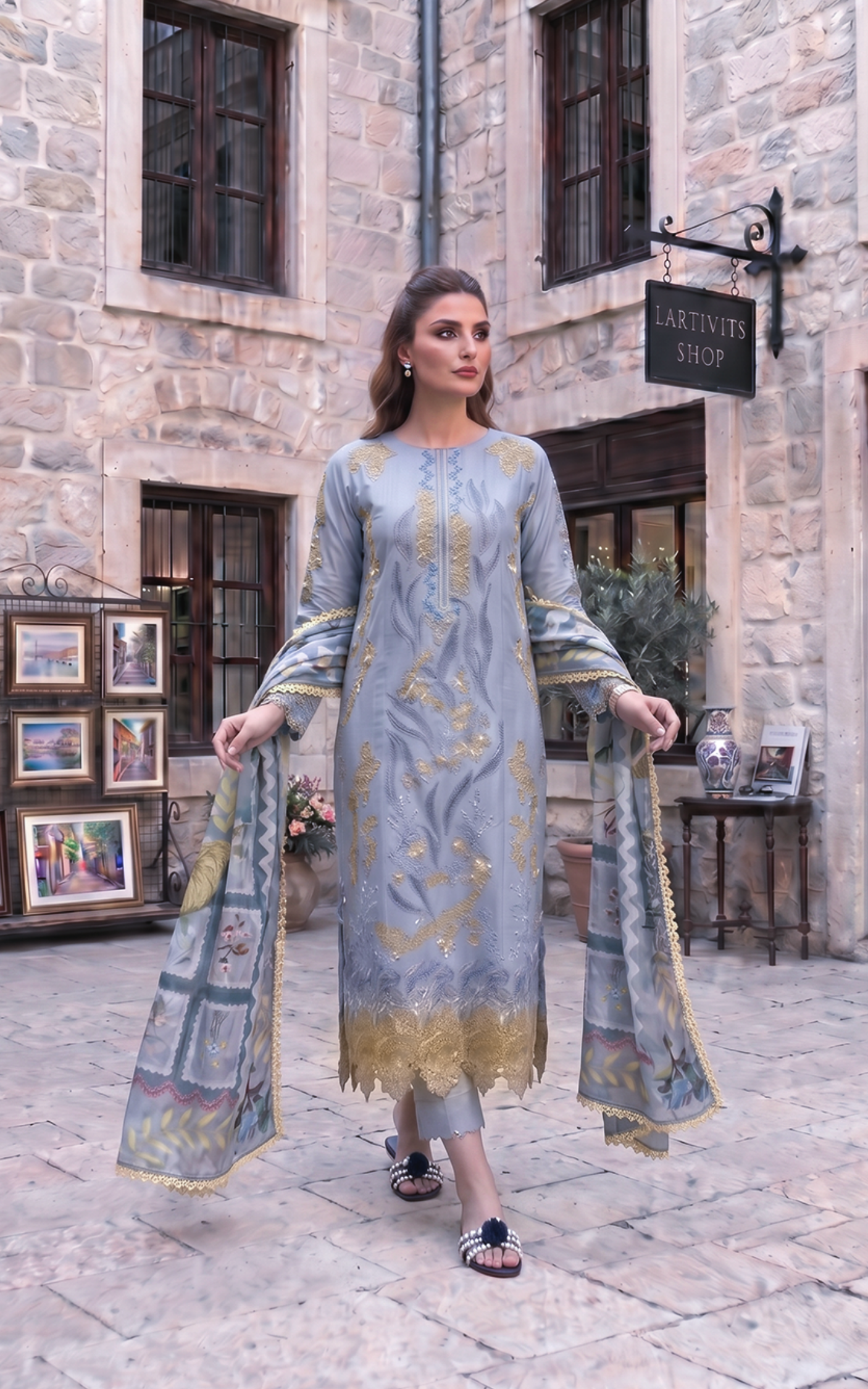 Asifa and Nabeel | Summer Lawn 26 | Ash Elegance (SL26-07)