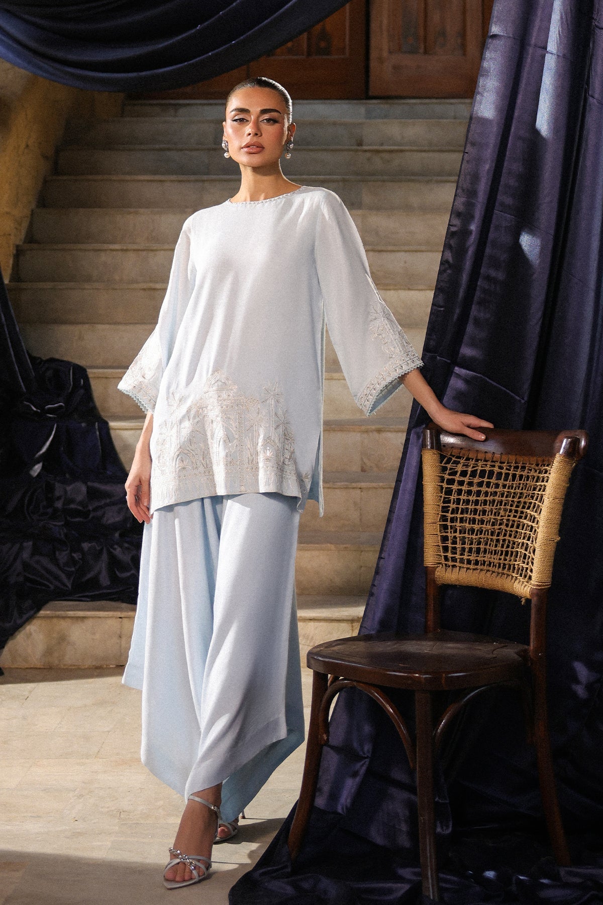 Sahar | Luxury Pret 25 | Misty Blue