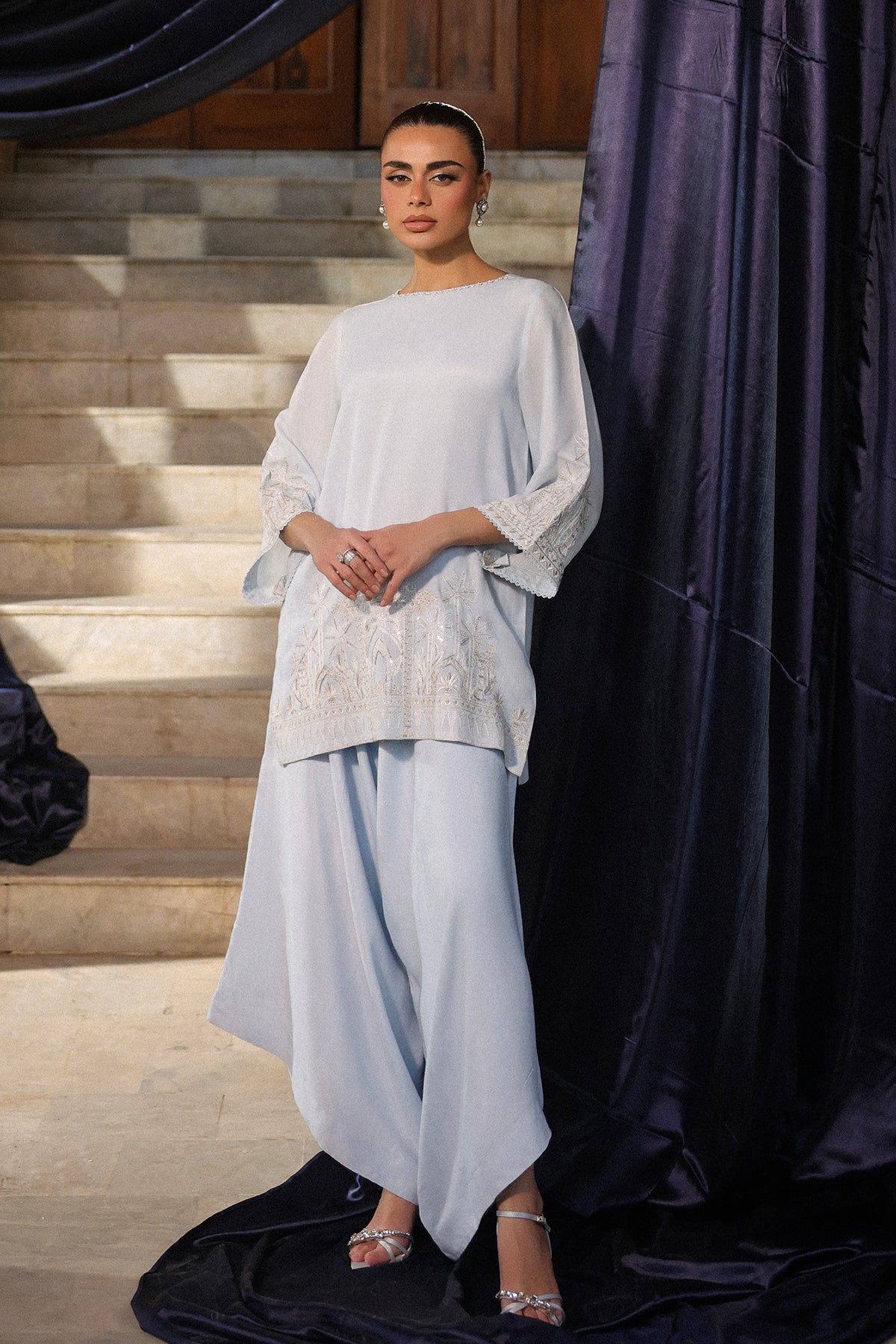 Sahar | Luxury Pret 25 | Misty Blue