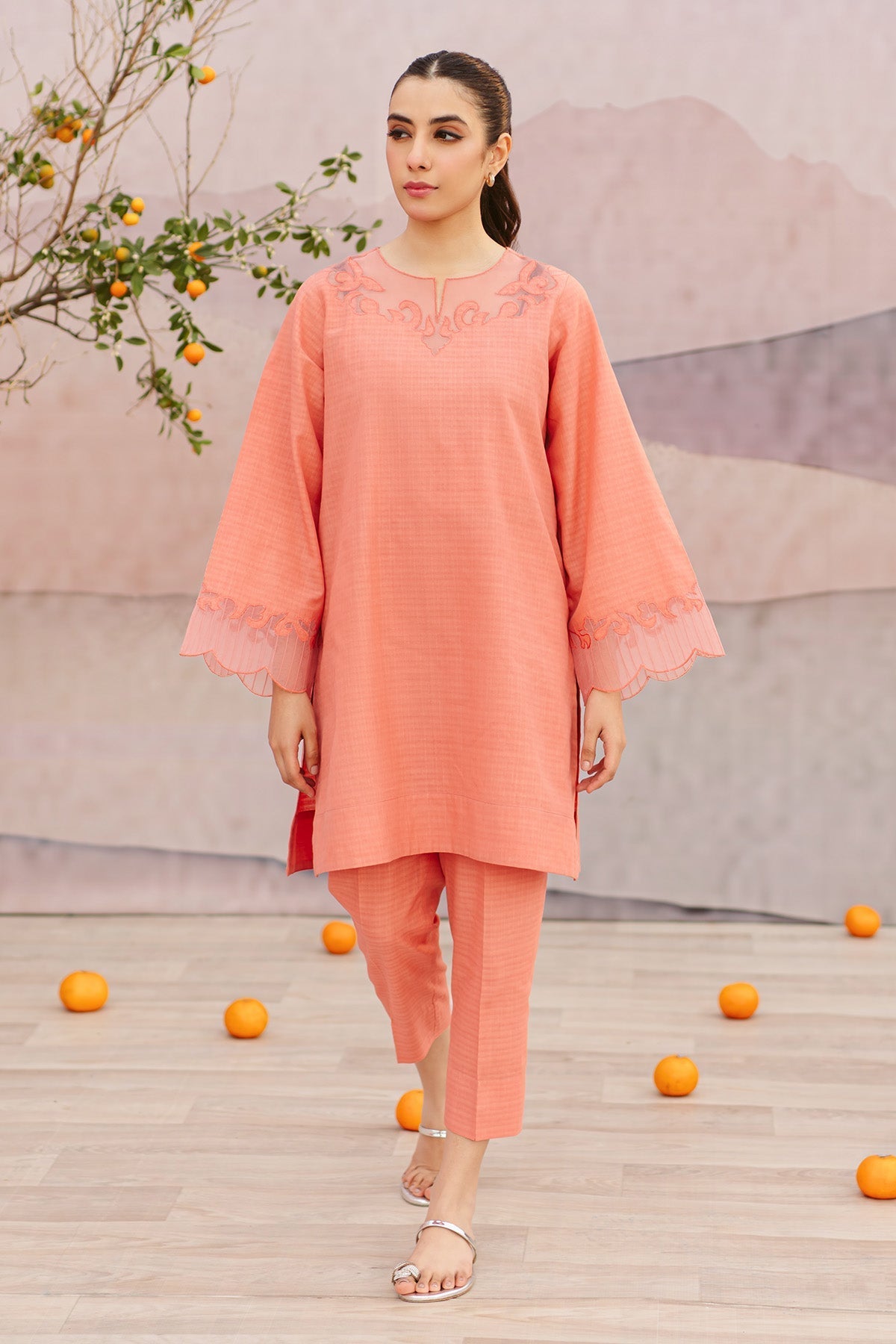 Sahar | Co Ord Sets | Melon Mist