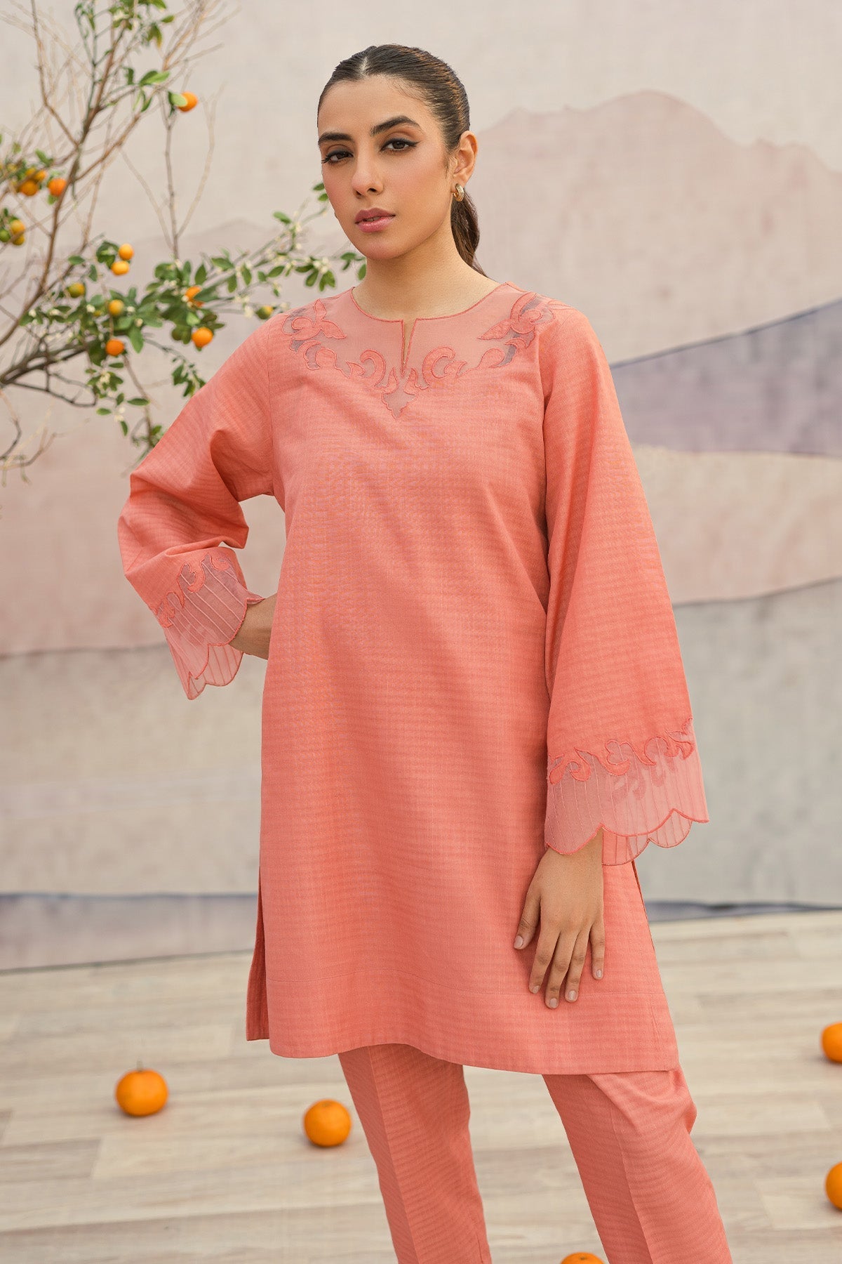 Sahar | Co Ord Sets | Melon Mist