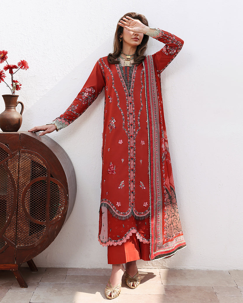 Roheenaz | Floral Reverie Luxury Lawn | Serene Bloom