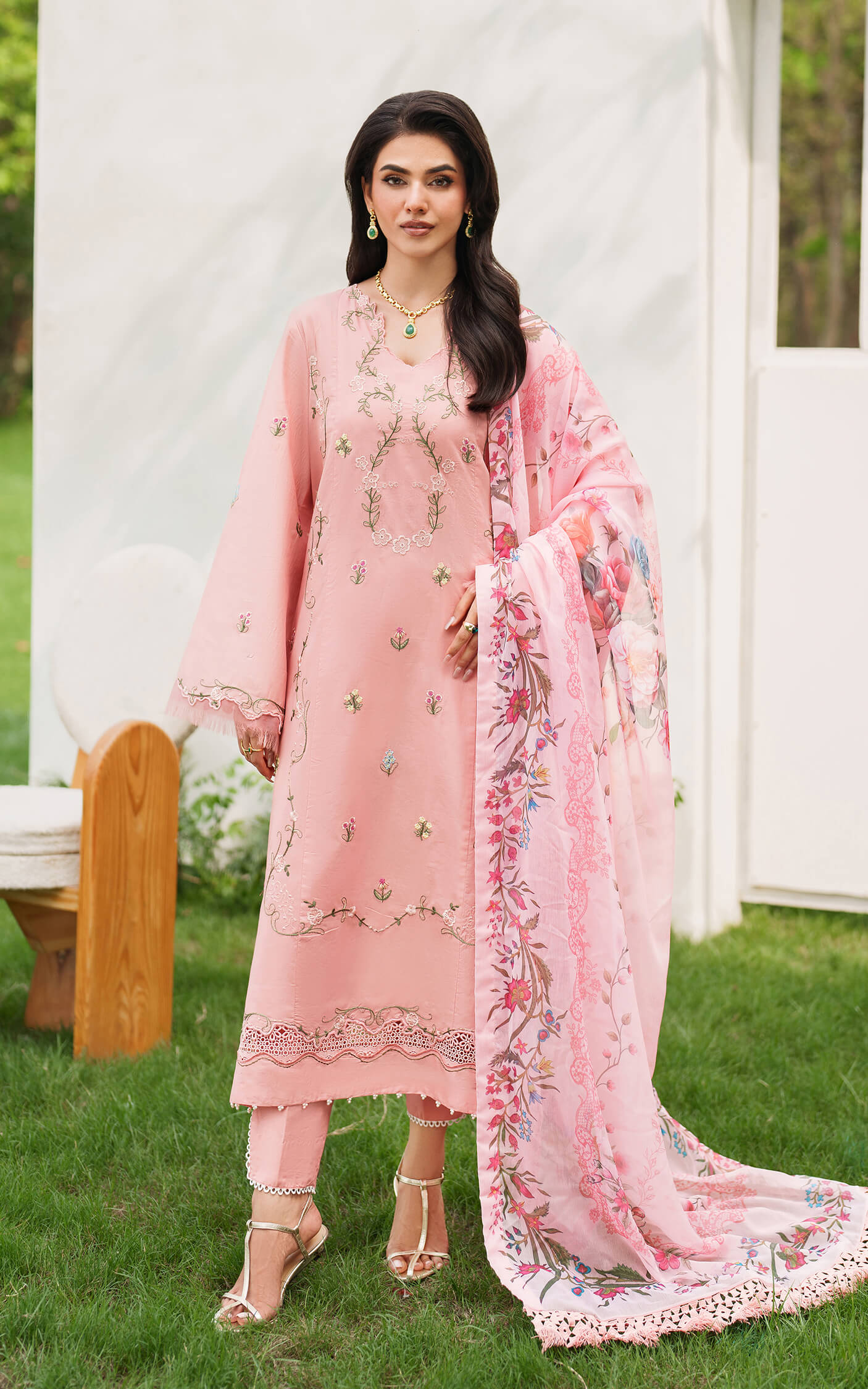 Asifa and Nabeel | Eden Cambric 25 | Serene Blush ECU25-01