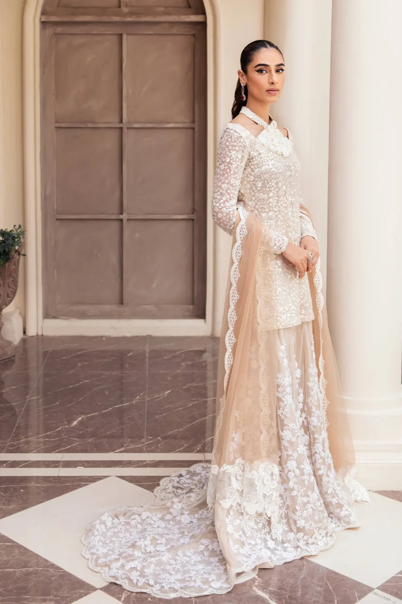 Musferah Saad | Symphony Wedding Formals | Radiant Pearl