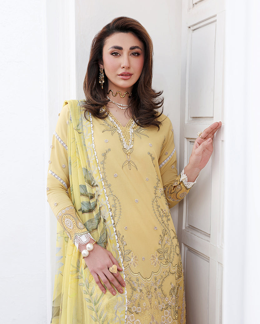 Roheenaz | Floral Reverie Luxury Lawn | Summer Glow