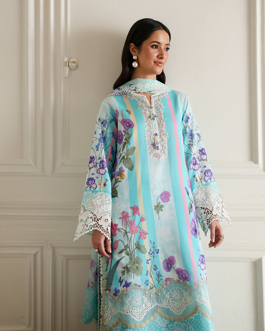 Roheenaz | Sunlit Tales Printed Embroidered Edit | Sunbeam story