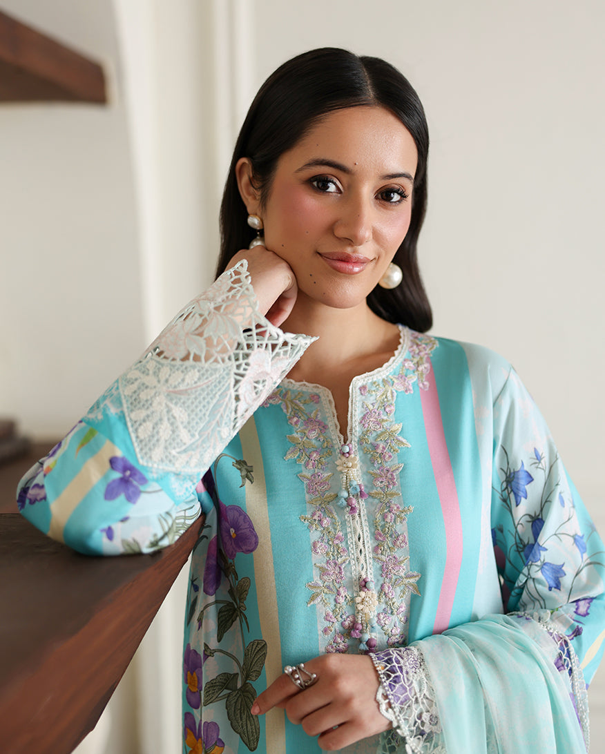 Roheenaz | Sunlit Tales Printed Embroidered Edit | Sunbeam story