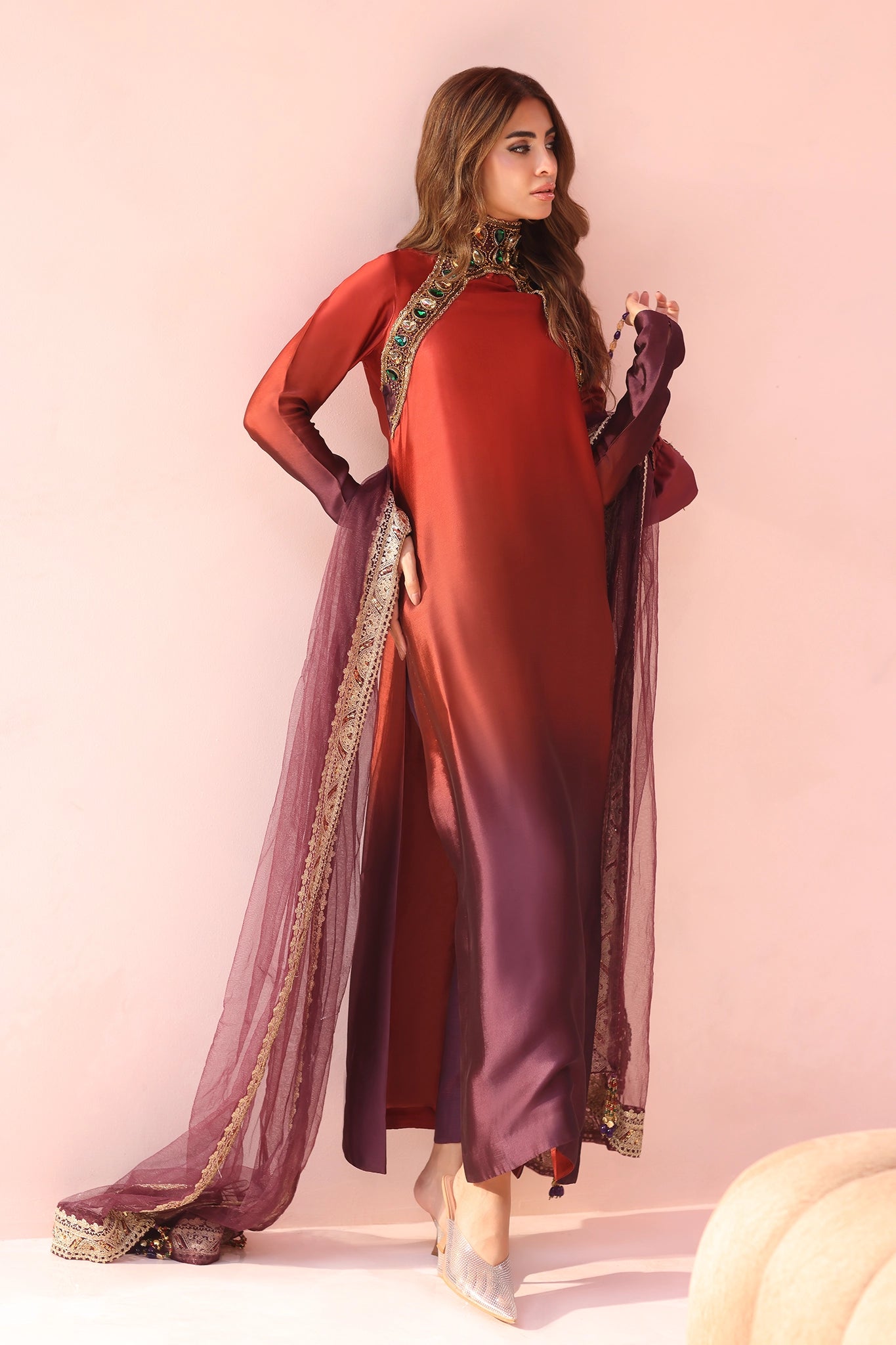 Musferah Saad | Eterna Formals | Sunset Ombre