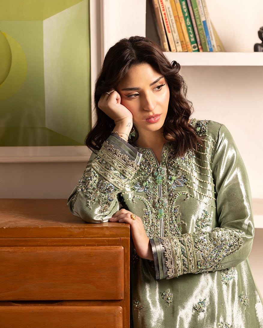 Mushq | Sunehri Lama Silk | Tabeer