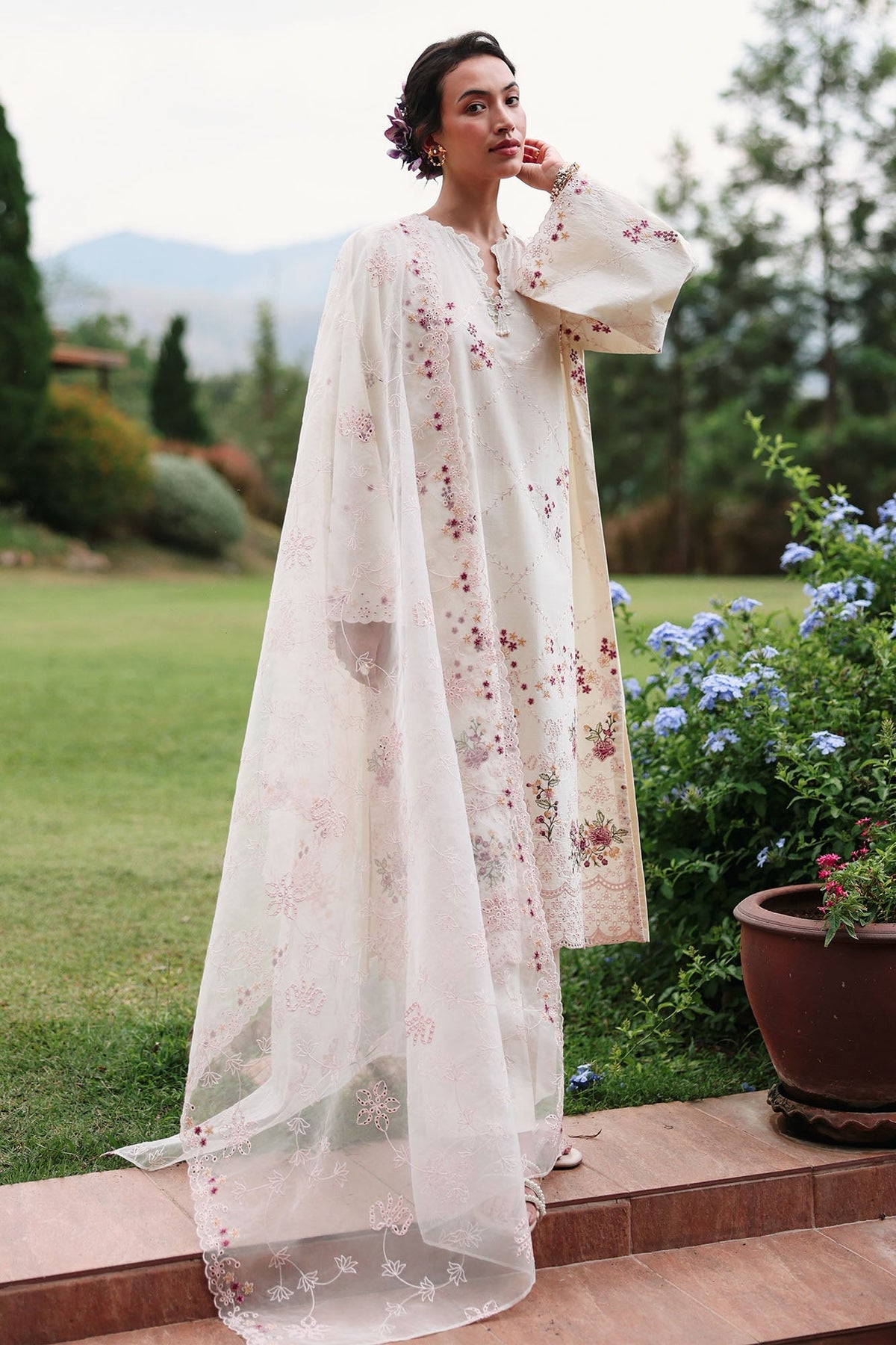 Cross Stitch | Eid Lawn Edit 26 | CARAMEL CREAM