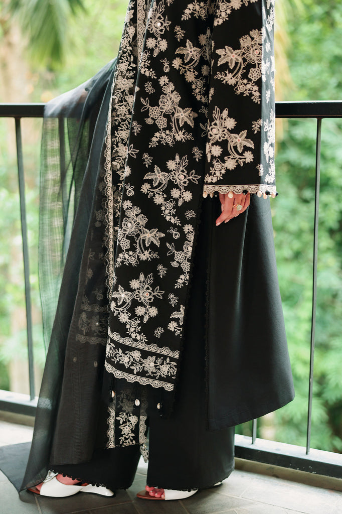 Cross Stitch | Eid Lawn Edit 26 |  OBSIDIAN BLOOM