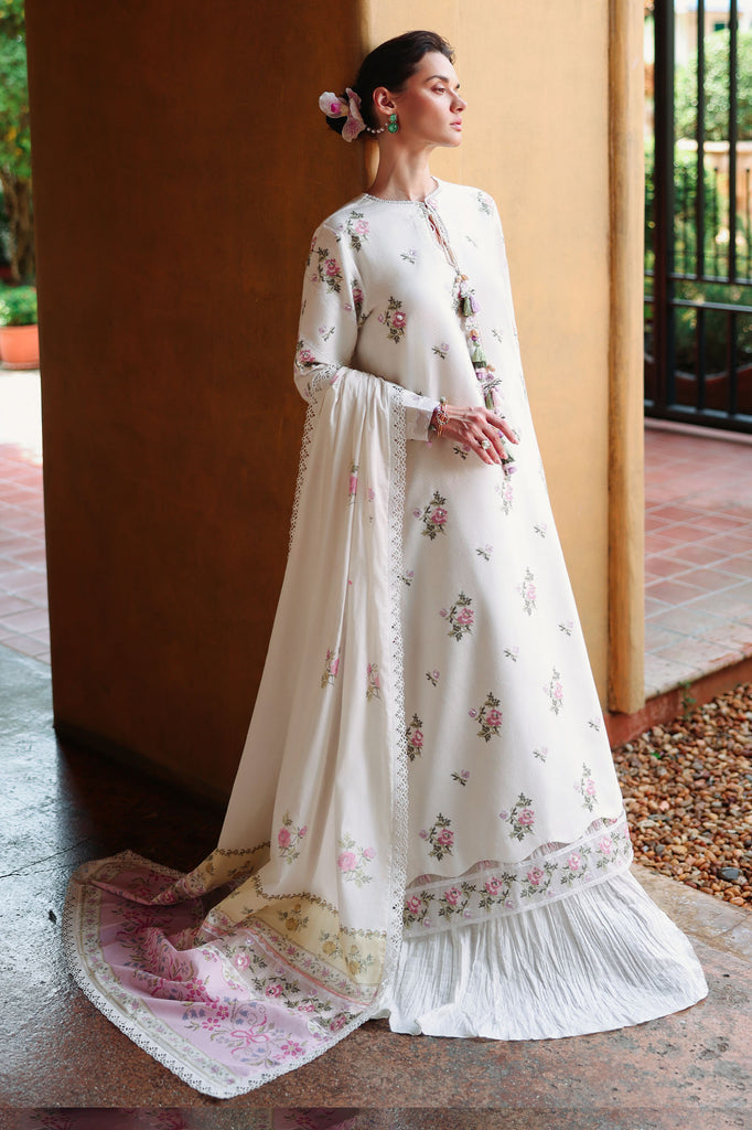 Cross Stitch | Eid Lawn Edit 26 | GARDEN IVORY