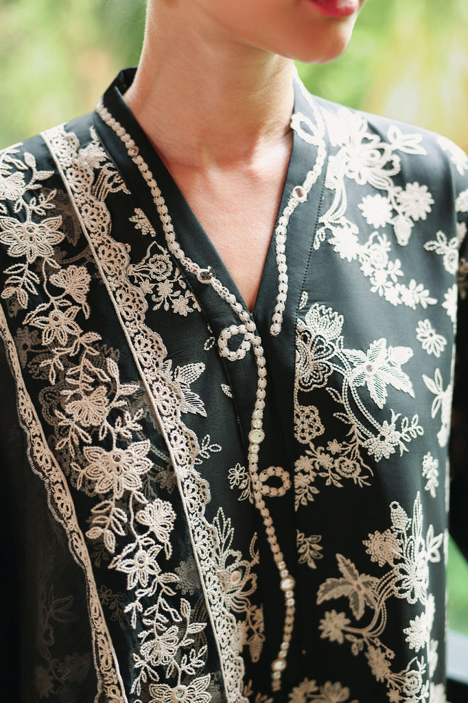 Cross Stitch | Eid Lawn Edit 26 |  OBSIDIAN BLOOM