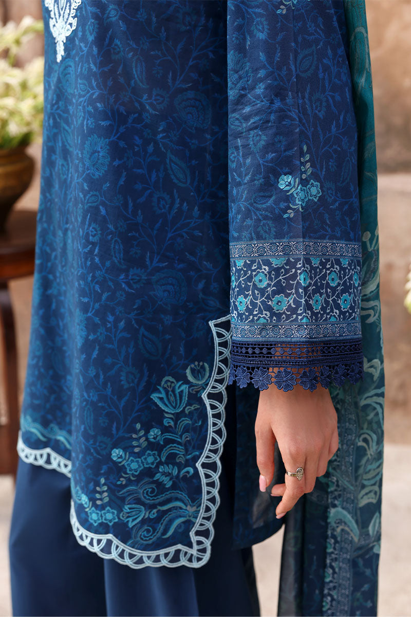 Cross Stitch | Eid Lawn 26 | PRUSSIAN WAVES