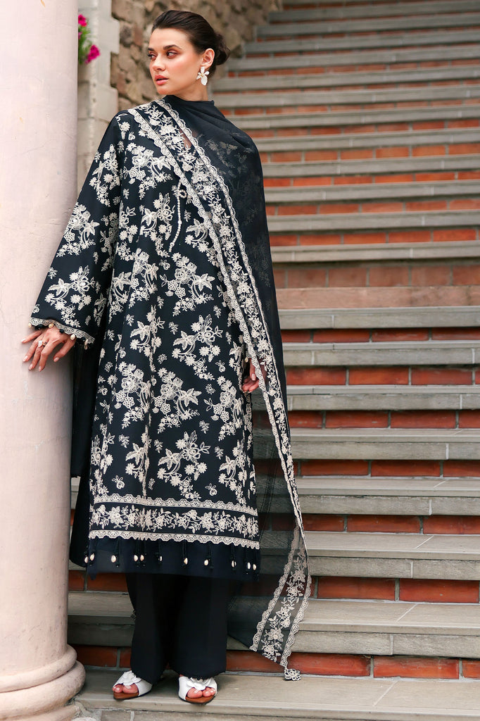 Cross Stitch | Eid Lawn Edit 26 |  OBSIDIAN BLOOM