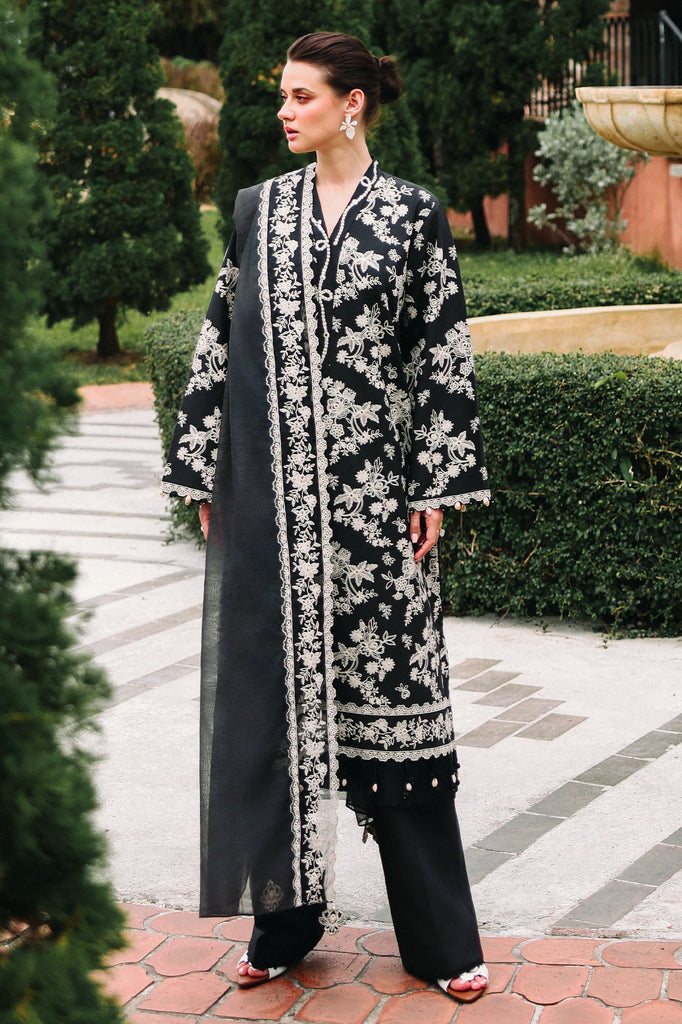 Cross Stitch | Eid Lawn Edit 26 |  OBSIDIAN BLOOM