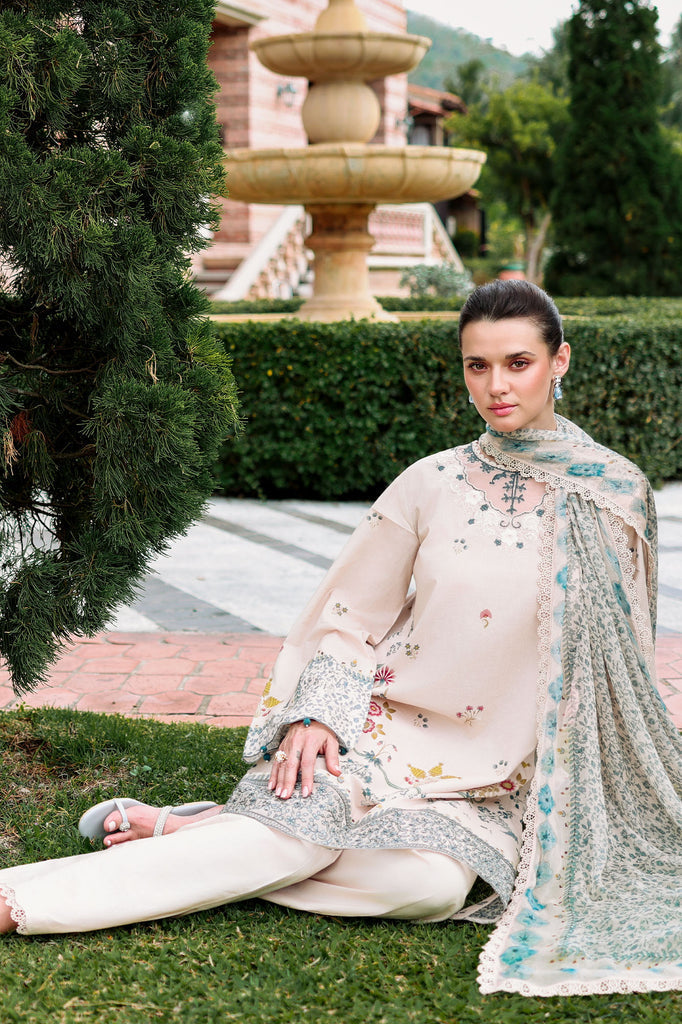 Cross Stitch | Eid Lawn Edit 26 | SUBTLE BEIGE