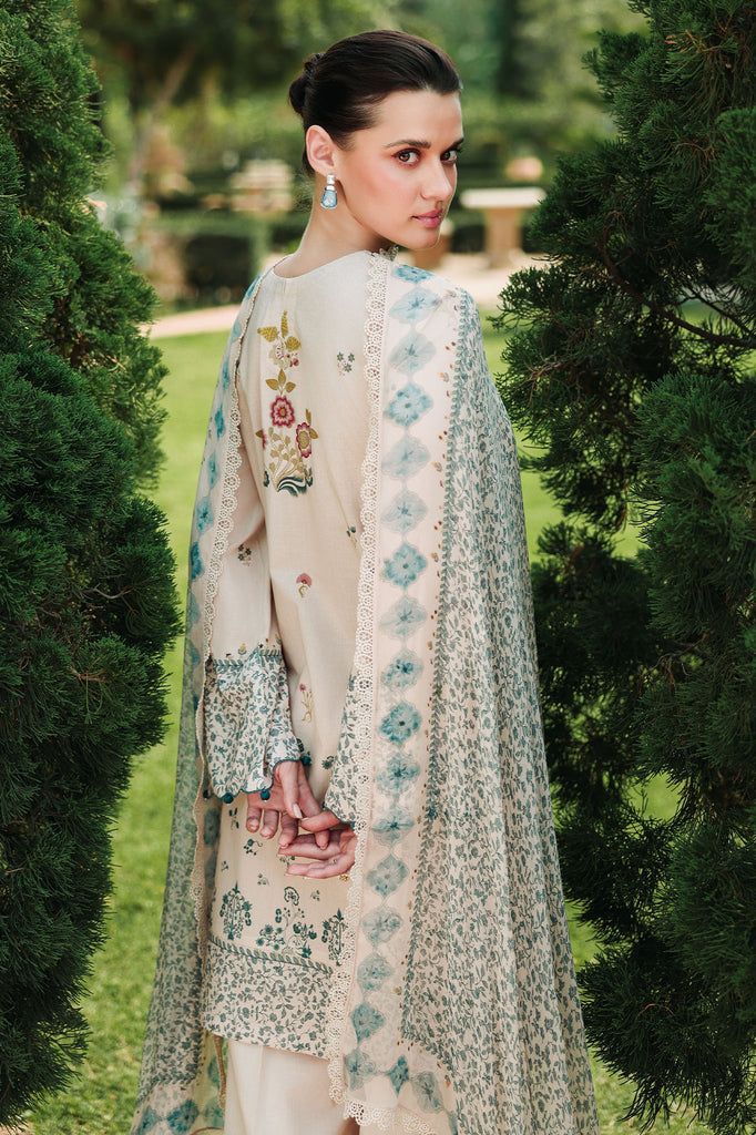 Cross Stitch | Eid Lawn Edit 26 | SUBTLE BEIGE