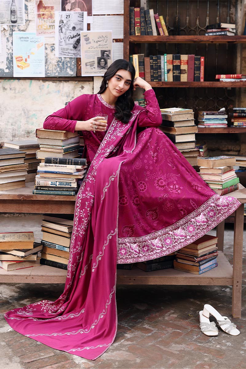 Cross Stitch | Khaddar Linen 25 | FUCHSIA THREAD