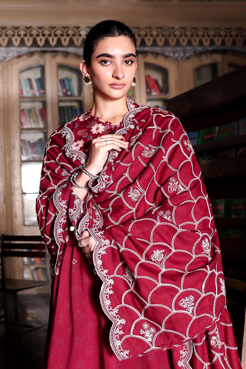 Cross Stitch | Khaddar Linen 25 | BERRY LUXE