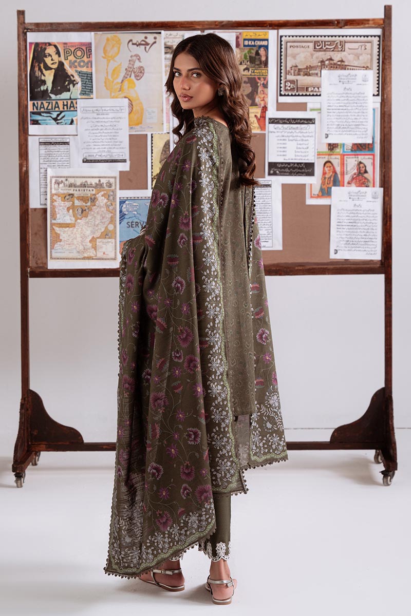 Cross Stitch | Khaddar Linen 25 | OLIVE CHARM