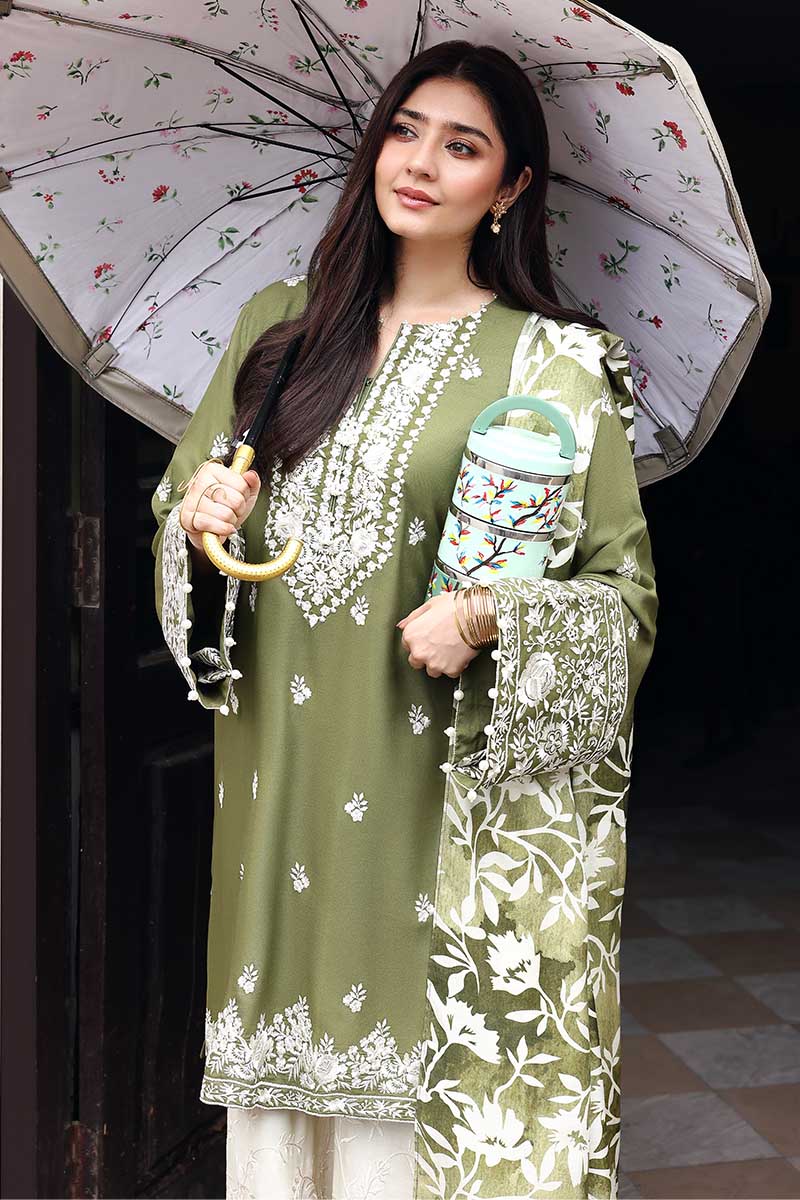 Cross Stitch | Khaddar Linen 25 | MOSS REVERIE