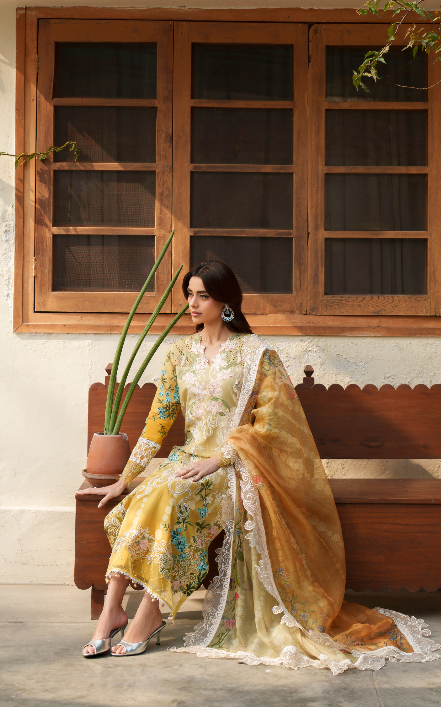 Asifa and Nabeel | Versa Luxury Lawn 26 | Sovereign Lace VUL26-02