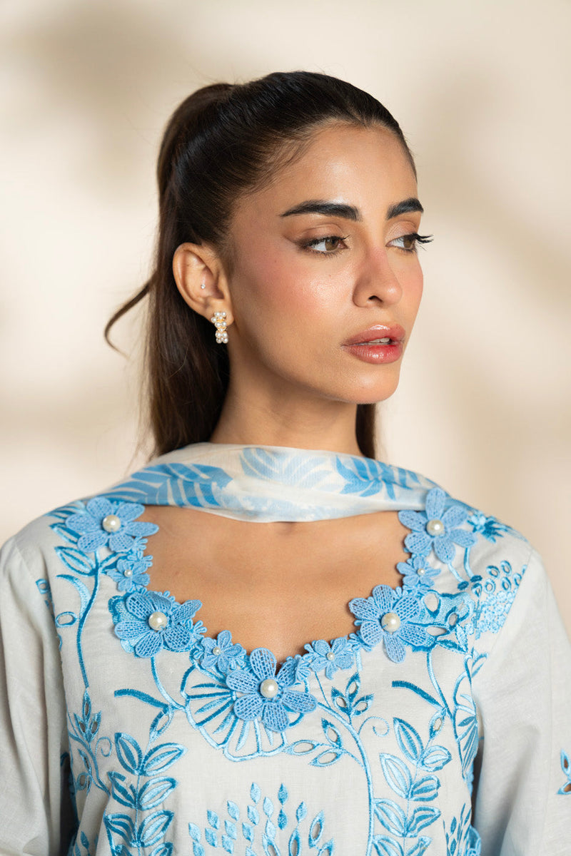 Al Karam | Schiffli Capsule | RTS | SHIRT, TROUSER & DUPATTA 6