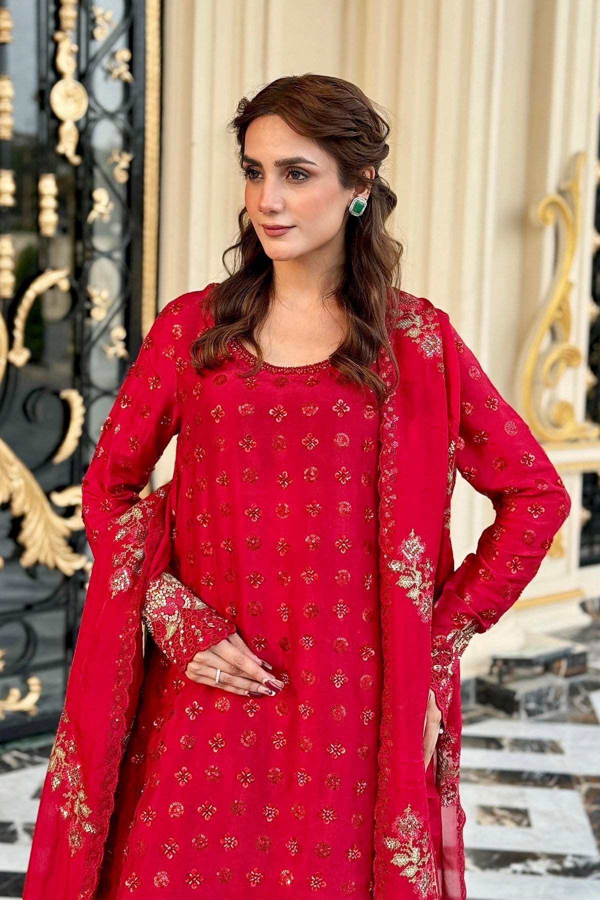 Mina Kashif | Loona Lawn 25 | Ruby