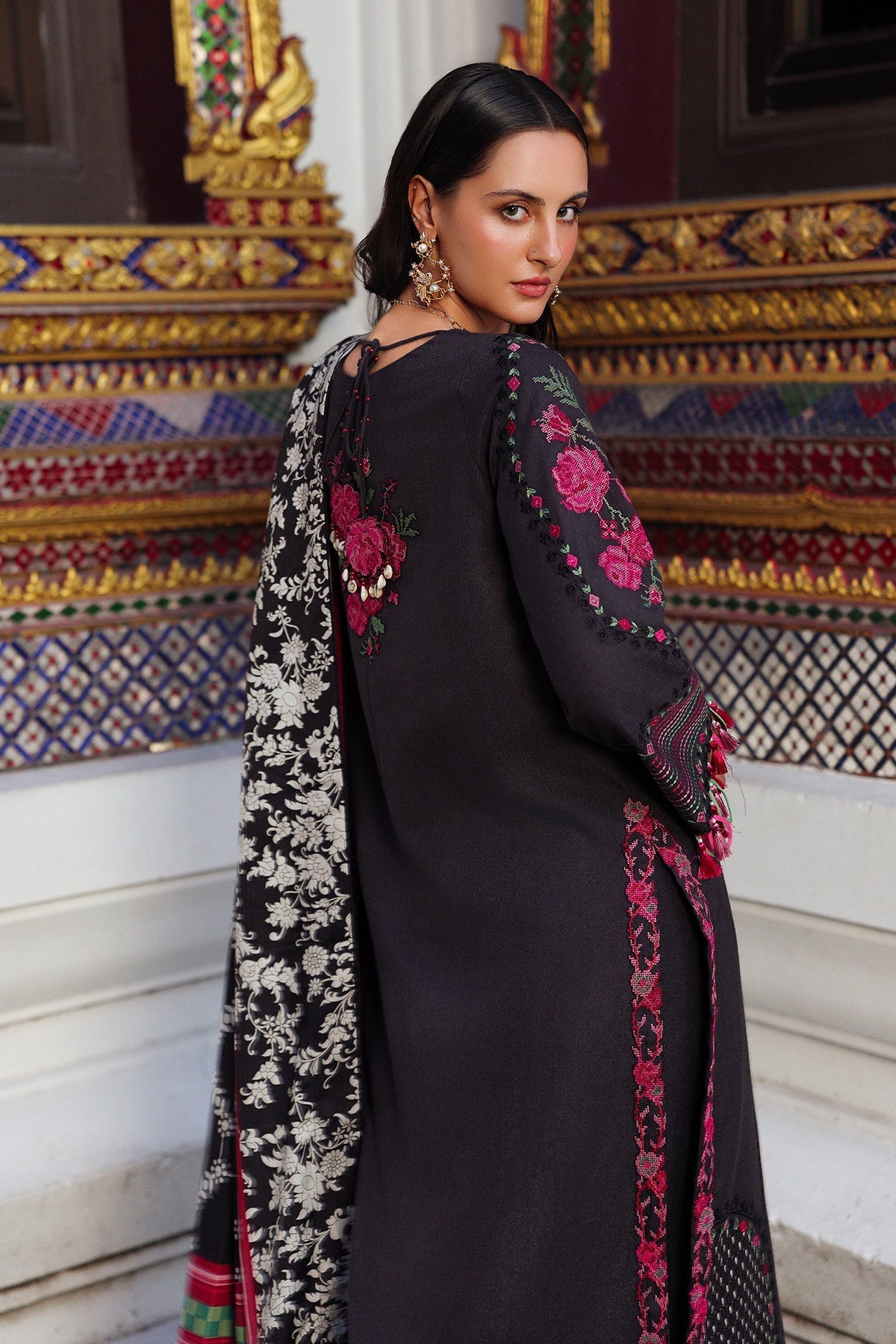 Charizma | Poshima Winters 25 | 3-pc Unstitched Wool Shawl Collection PSW5-05