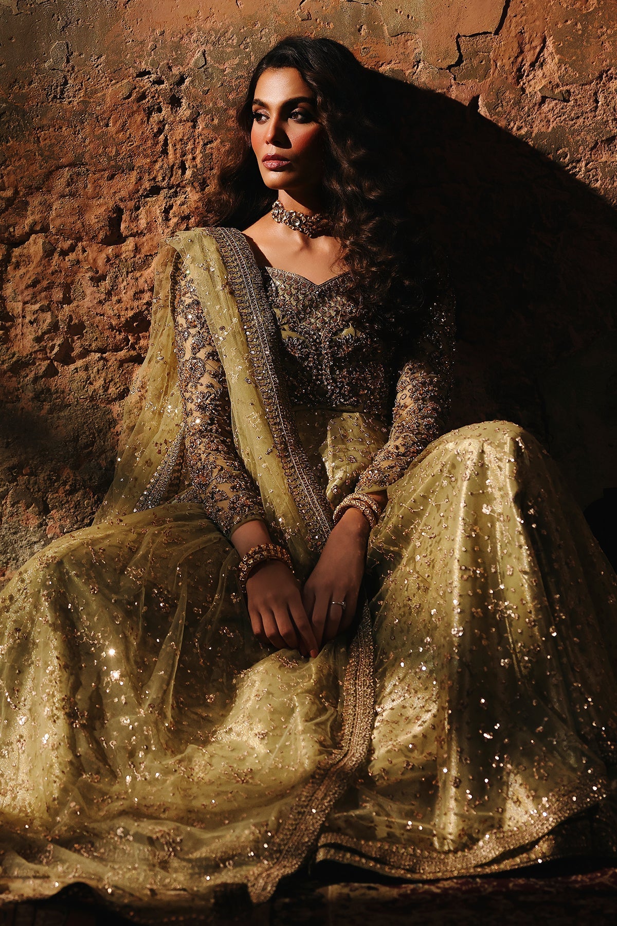 Charizma | Statement Formals | STM-5-07 - Pistachio green