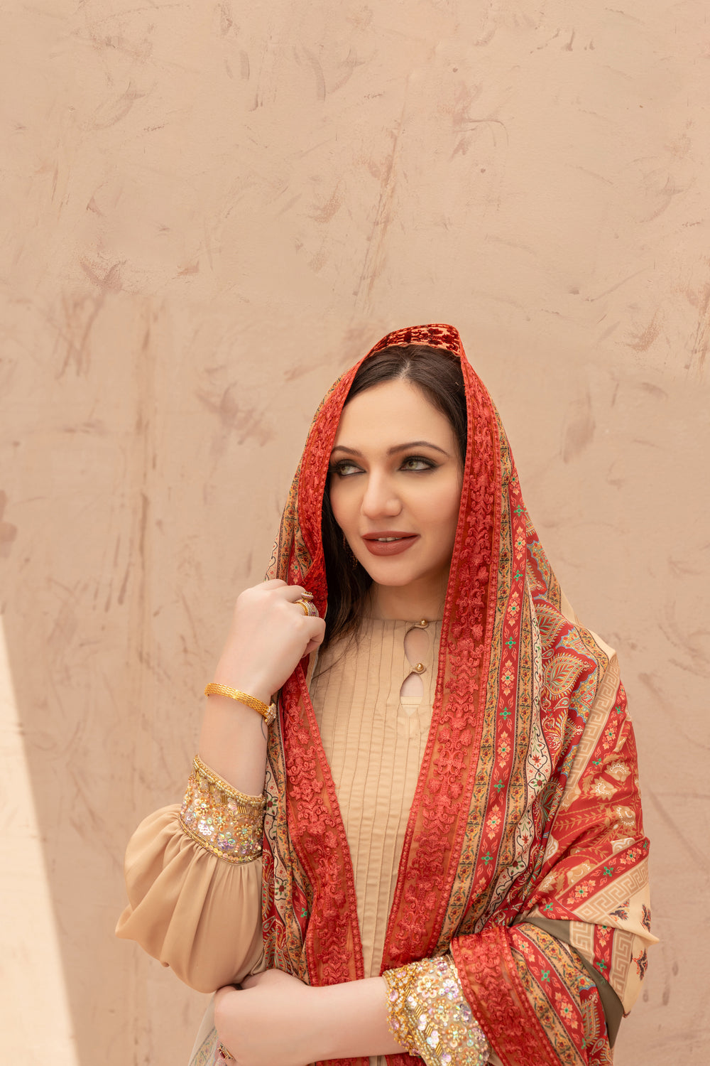 Wahaj M Khan | The Print Story | Ivory Maroon TPS