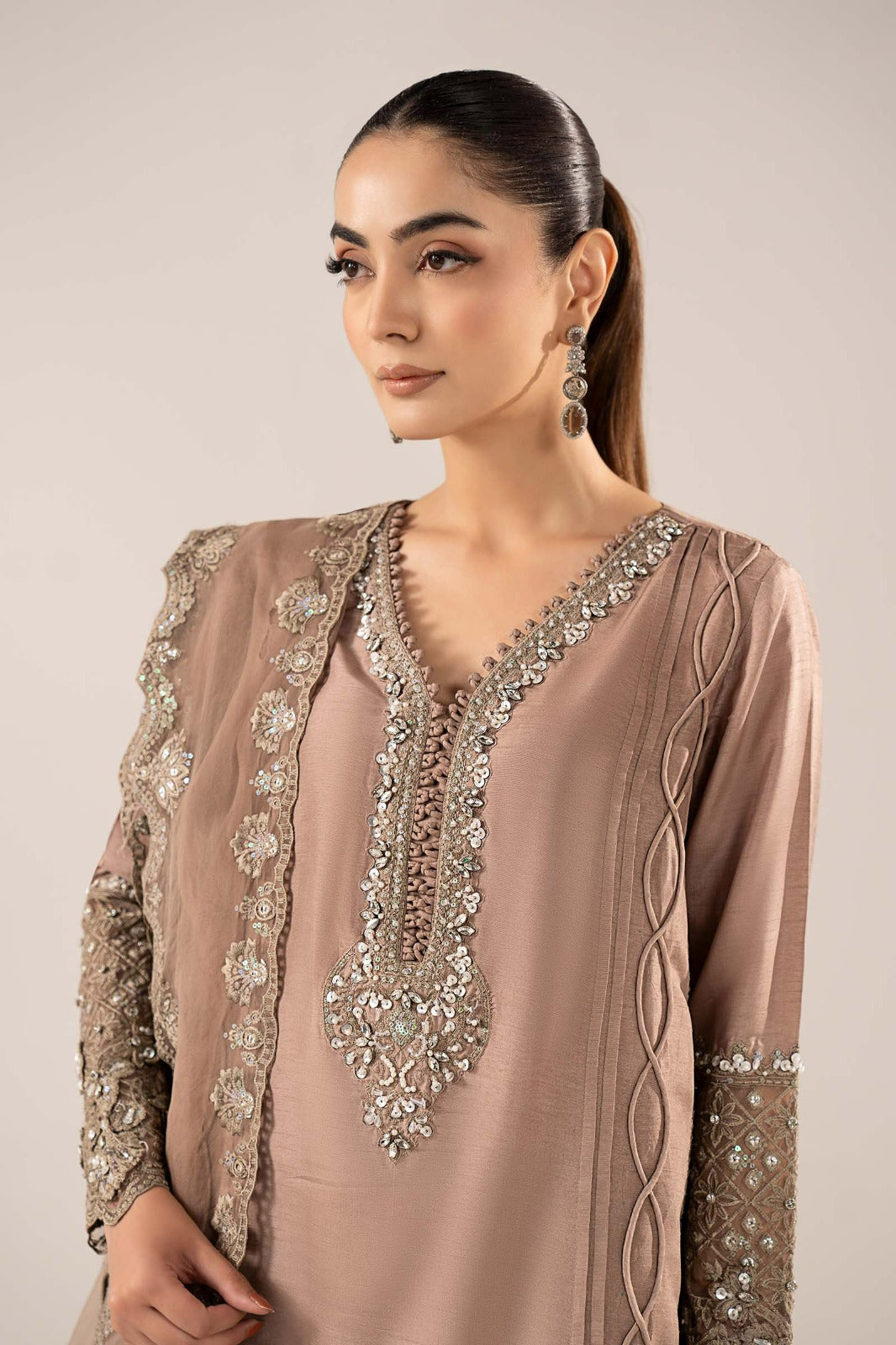 Maria B | Luxury Formals | SF-EF26-26-Coffee