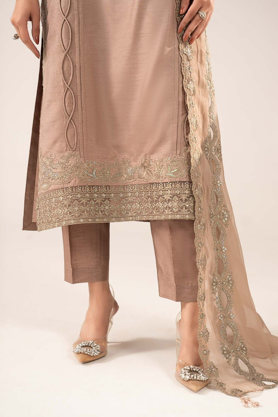 Maria B | Luxury Formals | SF-EF26-26-Coffee