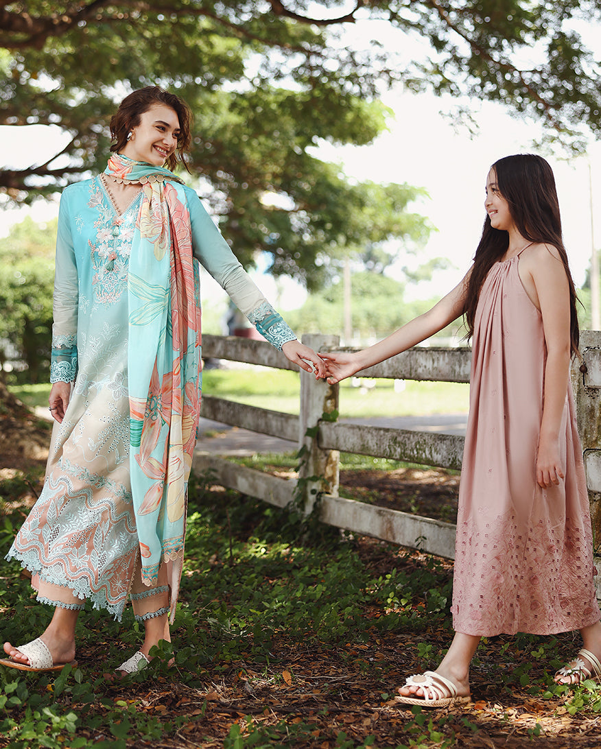 Mushq | Solace Ombre Chikankari | Whispered Dawn