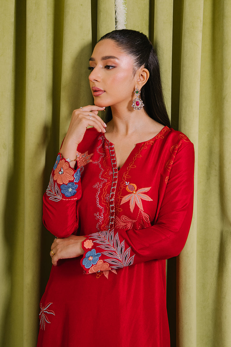 Mina Hasan | Signature Pret | Crimson Dream Kaftan