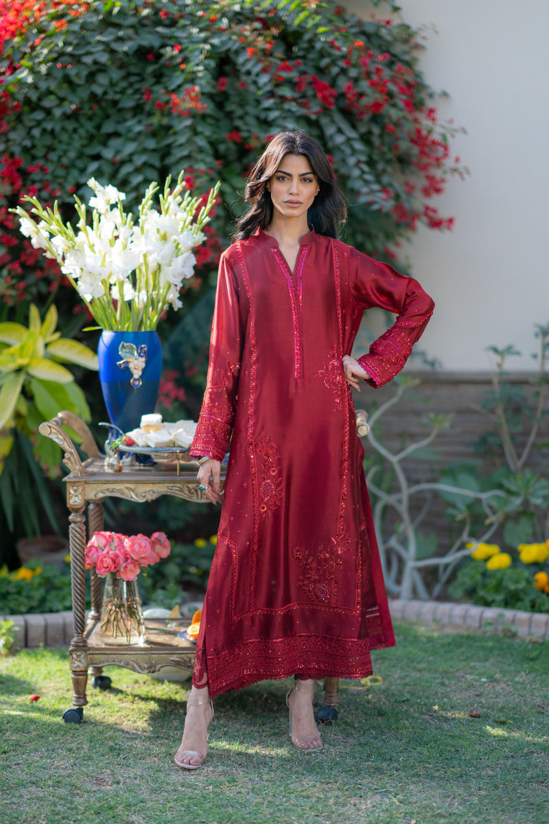 Wahaj M Khan | Pari Collection | Red Pari Sheesha Outfit
