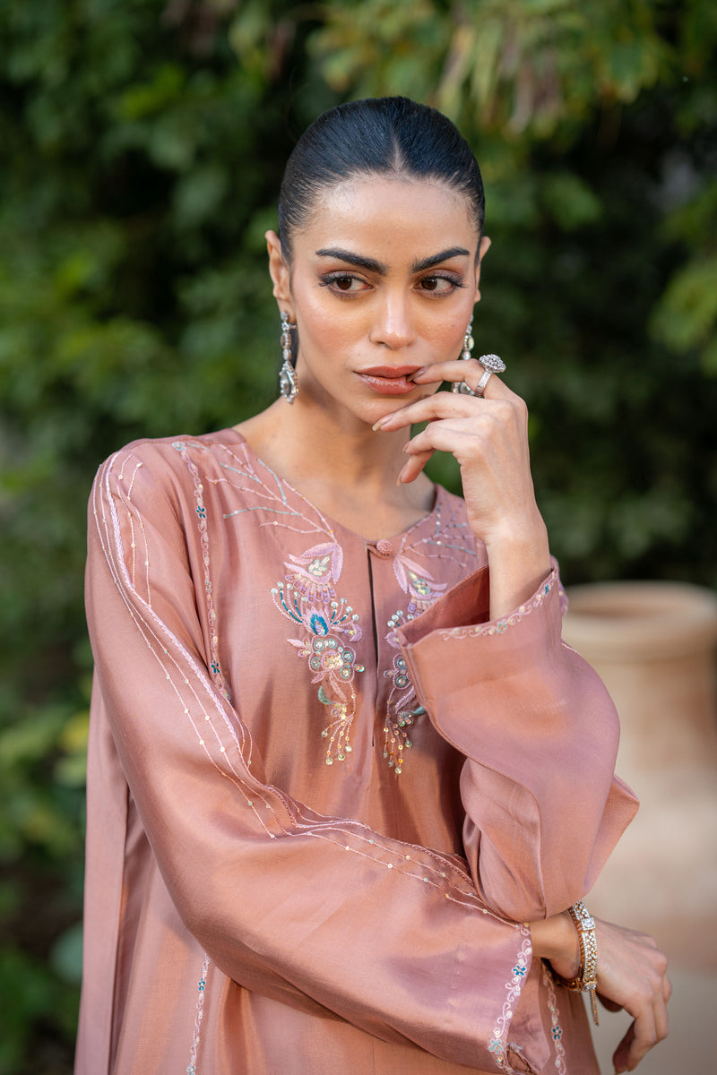 Wahaj M Khan | Pari Collection | Mocha Sheesha Pari Outfit