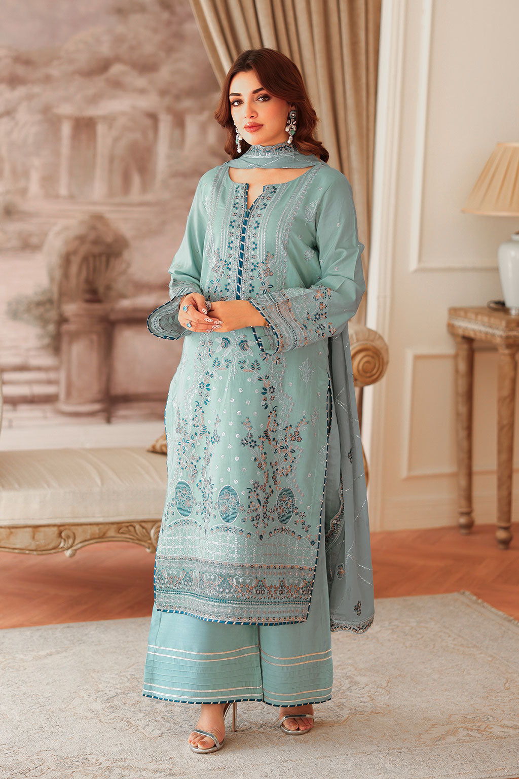 Ramsha | Aangan Luxury Raw silk | AA-204