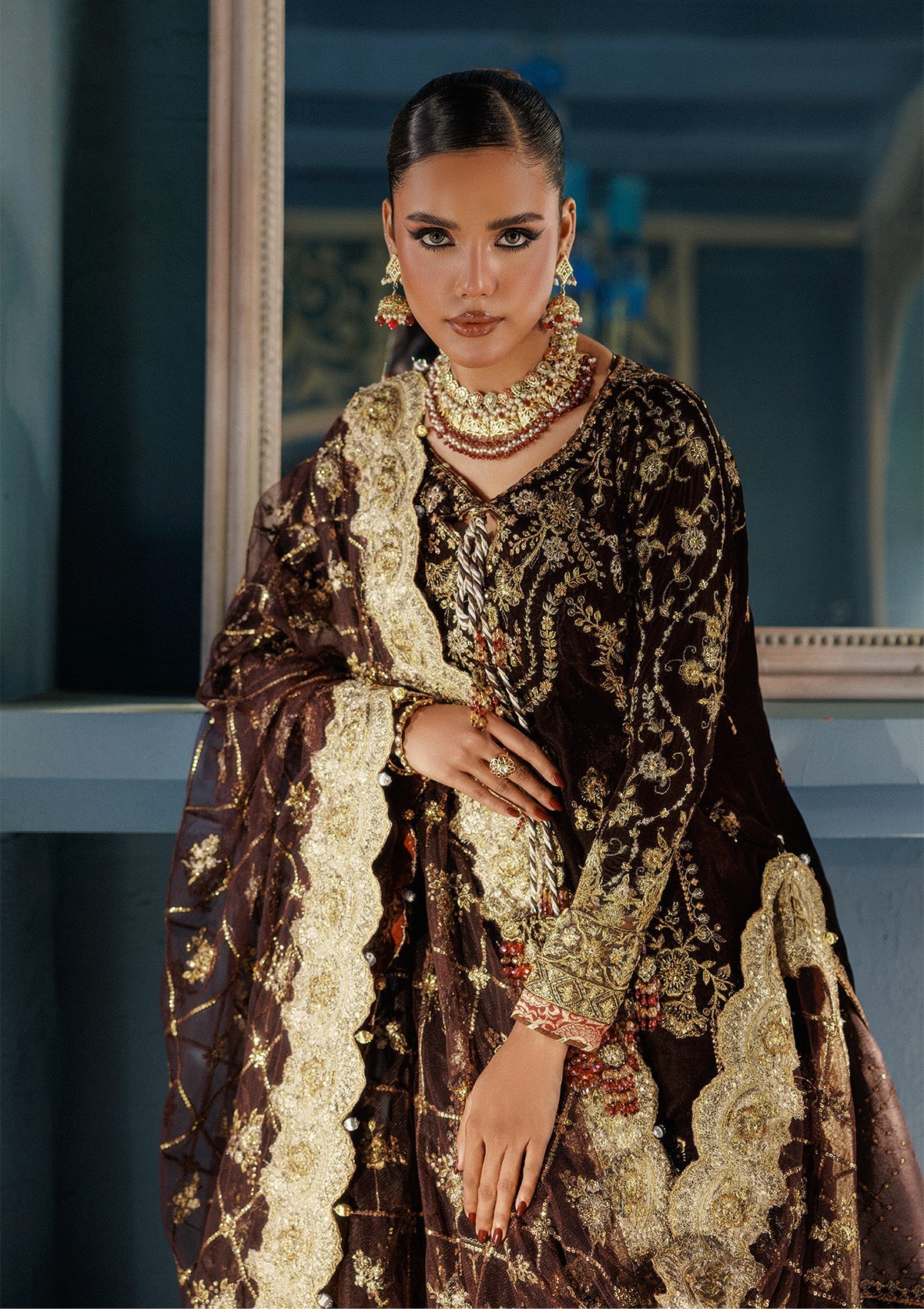 Aik Atelier | Udaipur Velvet 25 | LOOK 06