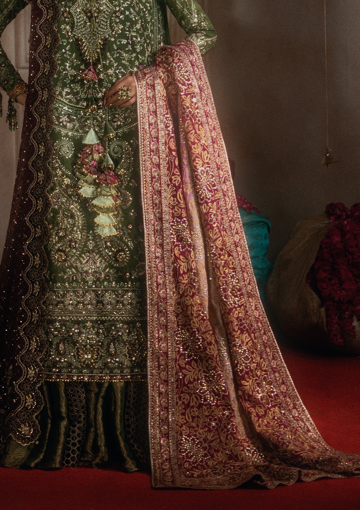 Aik Atelier | Shawl | Plum and Pink Medium Silk WDB26